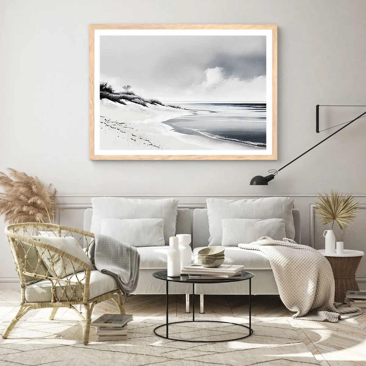 Plakát v rámu světlý dub - Vždycky spolu - 40x30 cm