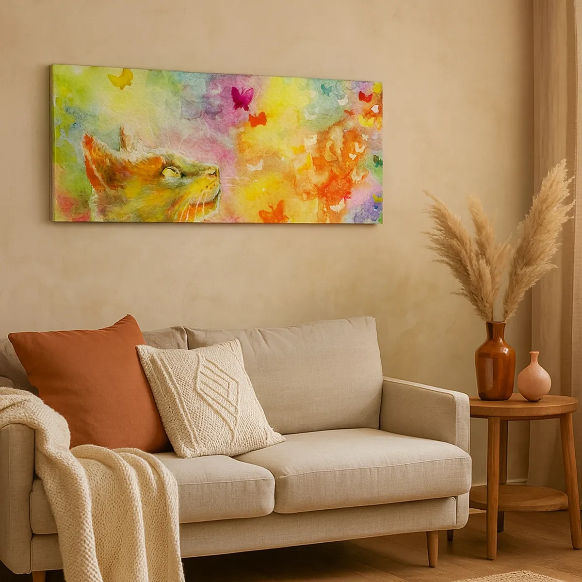 Obraz na plátně - Vymýšlí nesmysly v kočičím ráji - 30x30 cm