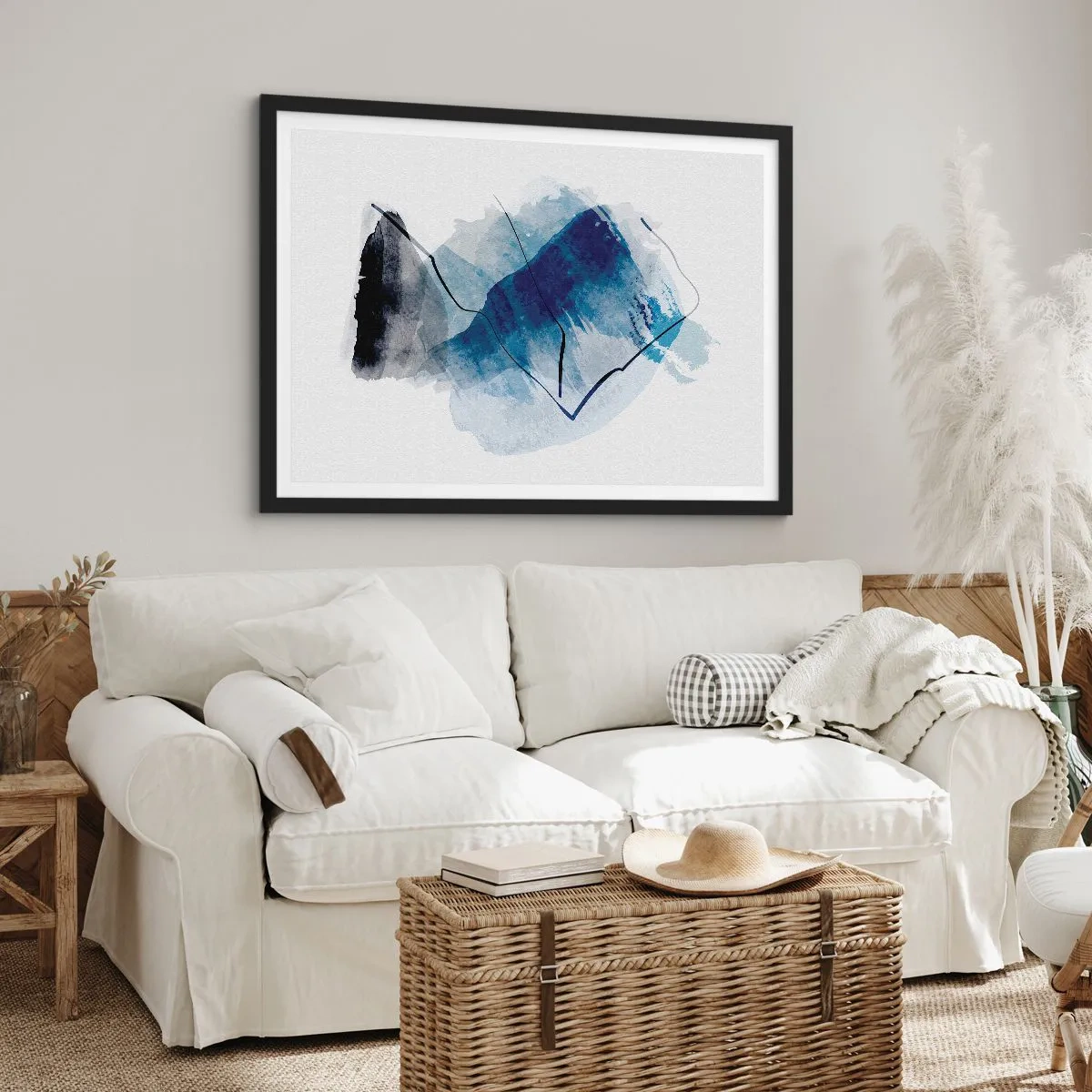 Plakát v černém rámu - Ledová hora - 100x70 cm