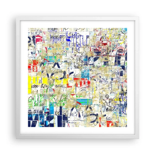 Plakát v bílém rámu - Prostě potěší oči - 50x50 cm