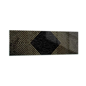 Obraz na skle - Geometrie ve stylu glamour - 160x50 cm