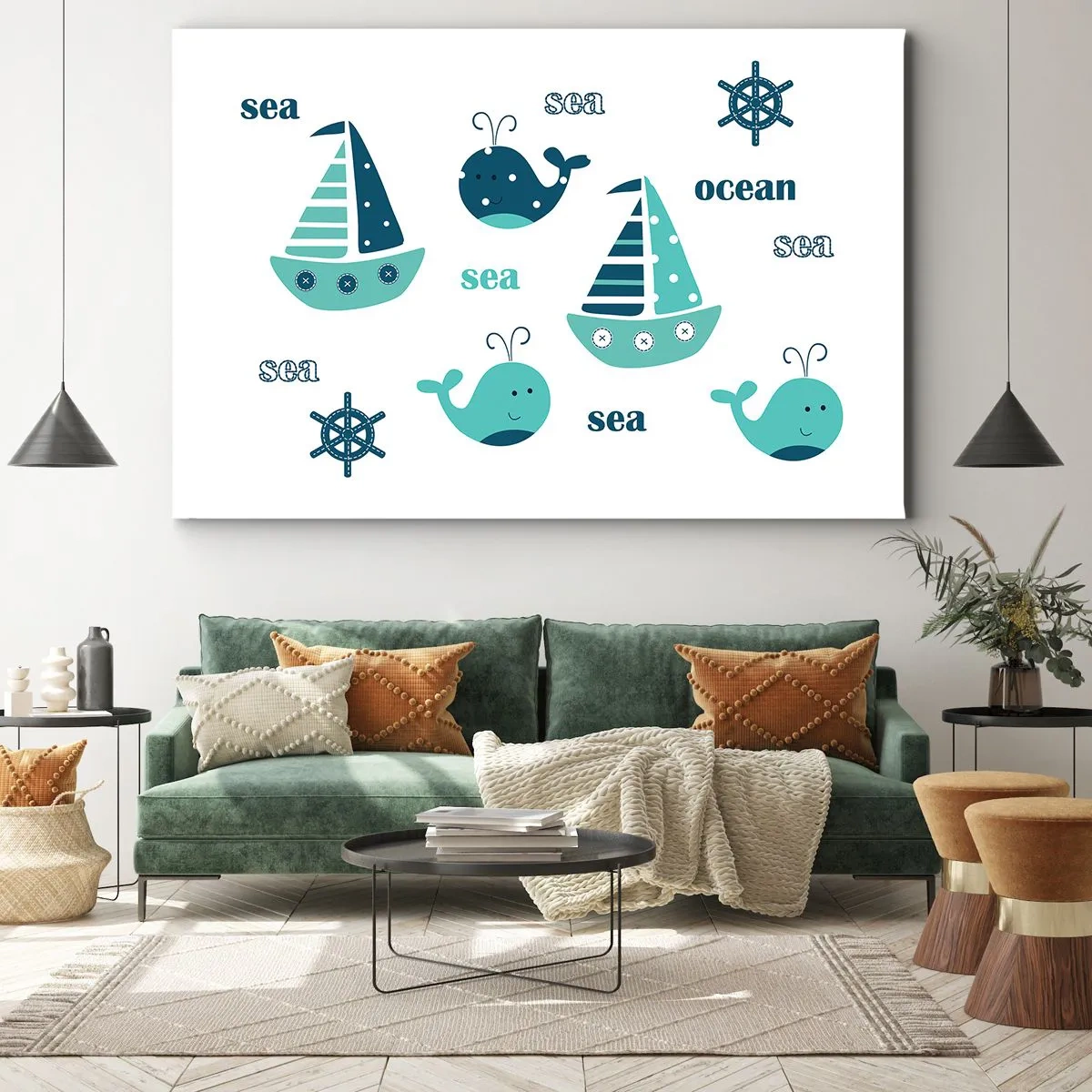 Obraz na plátně - Přes moře a oceány - 120x80 cm