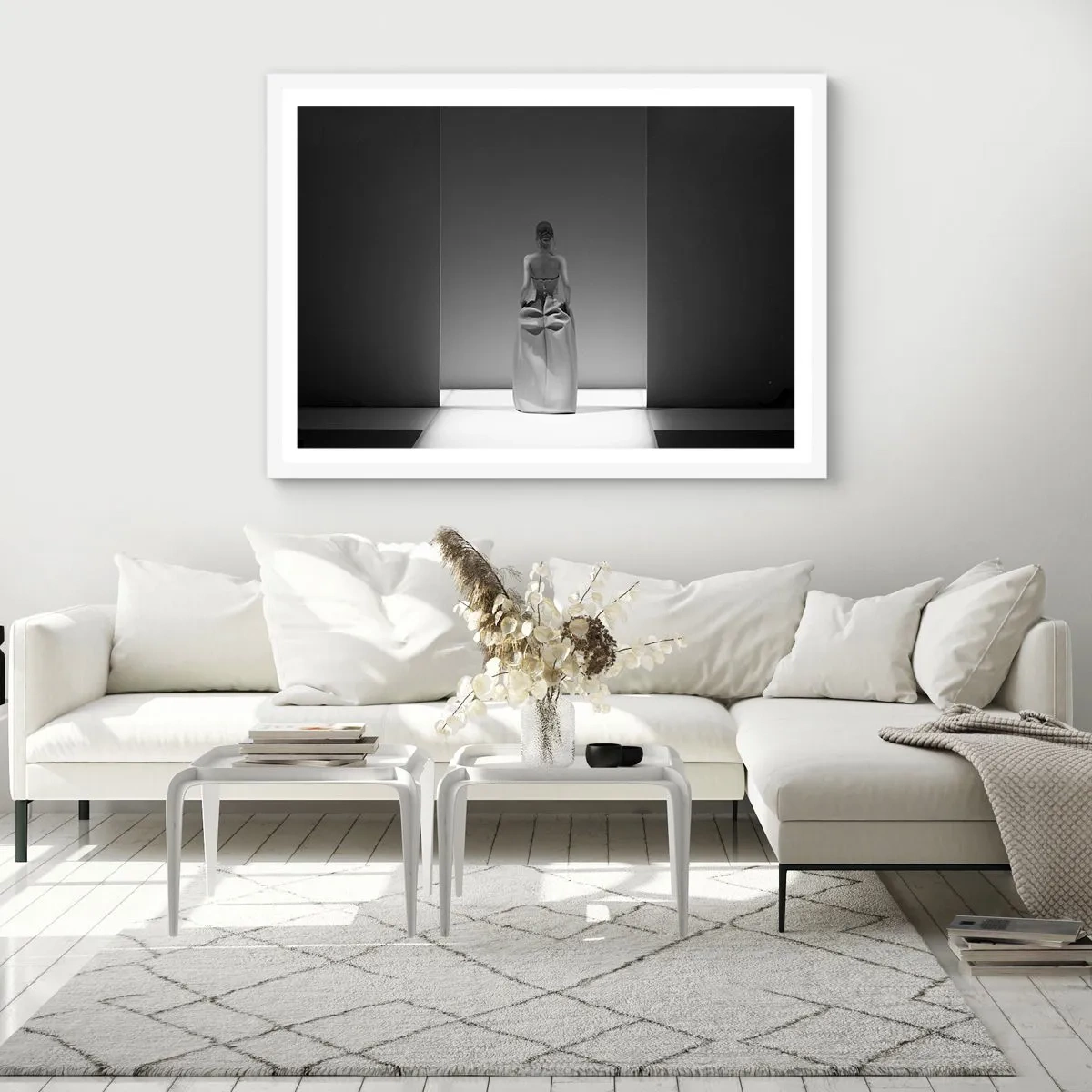 Plakát v bílém rámu - Rafinovaná jednoduchost - 70x50 cm