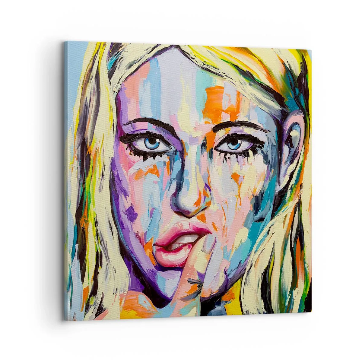 Obraz na plátně - Podívej se jí přímo do očí - 60x60 cm