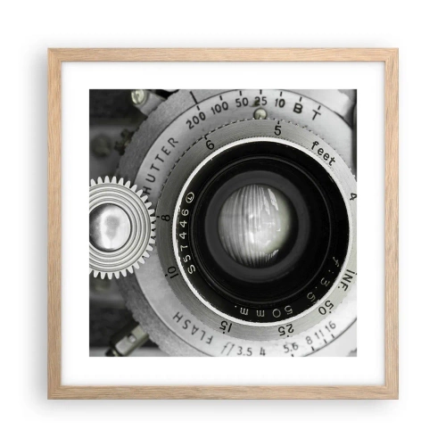 Plakát v rámu světlý dub - Příběh o Hollywoodu - 40x40 cm