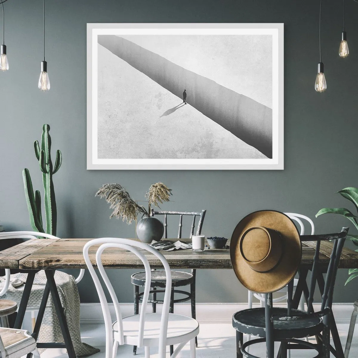 Plakát v bílém rámu - Jasný cíl - 91x61 cm