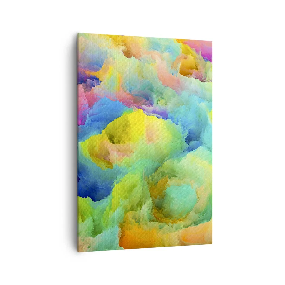 Obraz na plátně - Duhové chmýří - 70x100 cm