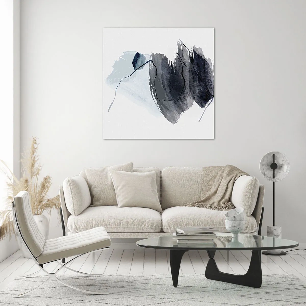 Obraz na skle - Intenzita a pohyb - 40x40 cm