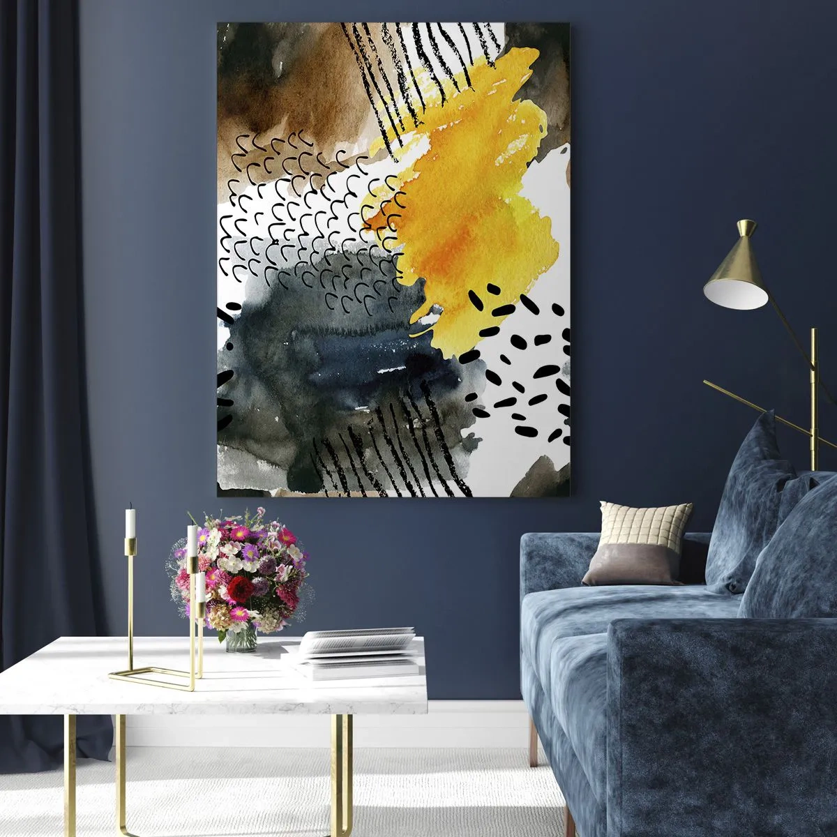 Obraz na skle - Setkání živlů - 50x70 cm