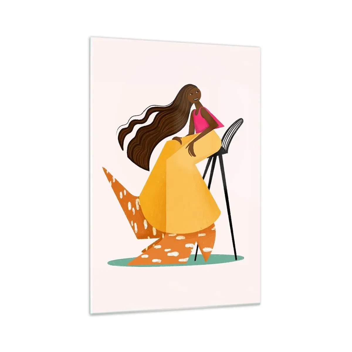 Obraz na skle - Móda je také zábava - 70x100 cm