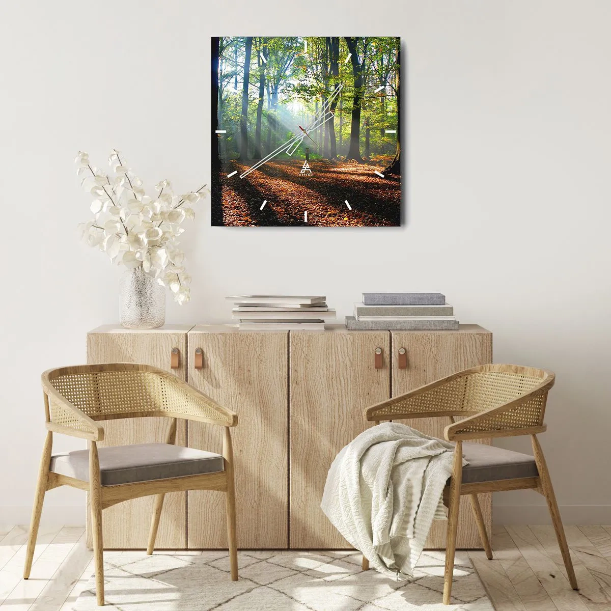 Nástěnné hodiny - Světla a stíny - 40x40 cm