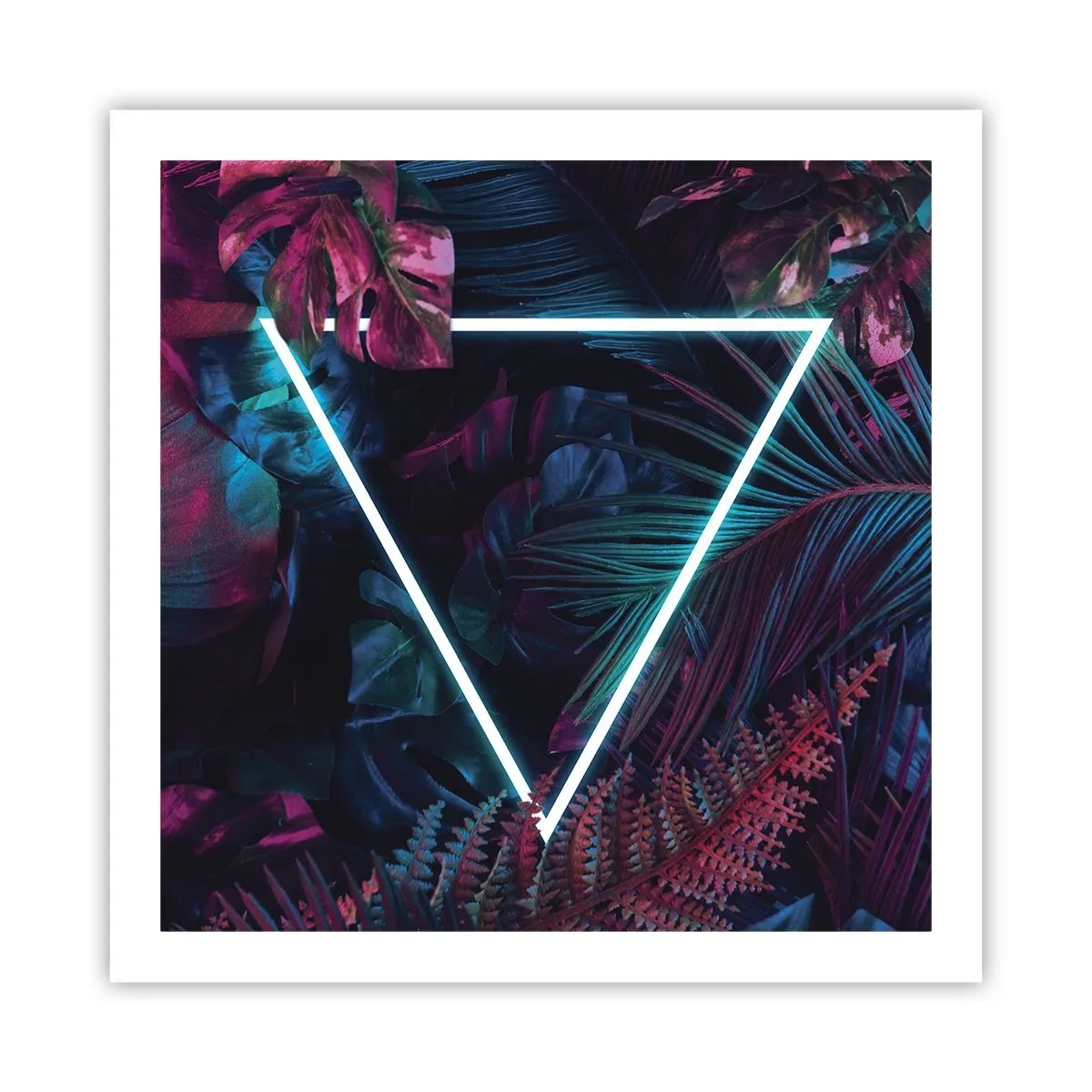Plakát - Zahrada v disco stylu - 60x60 cm
