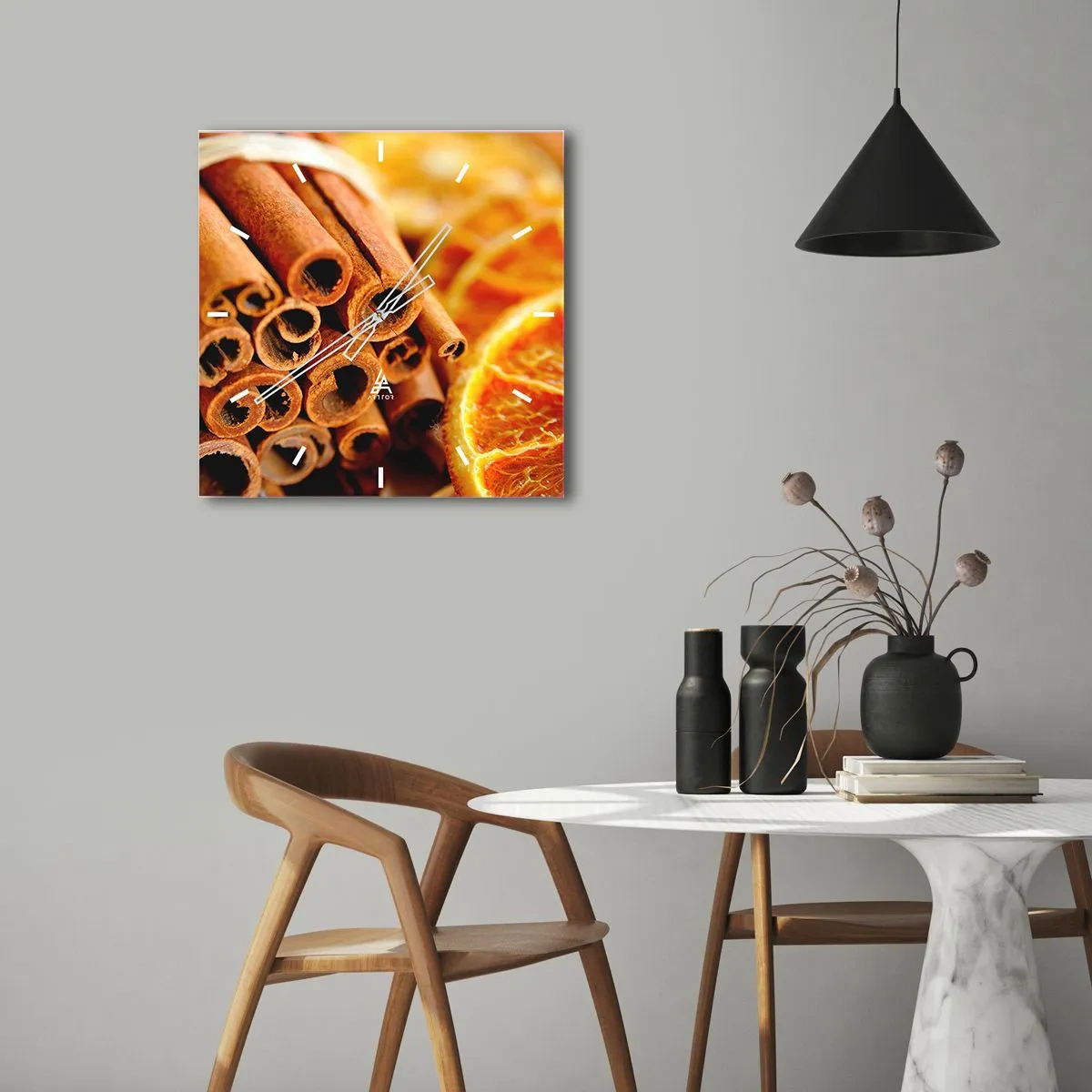 Nástěnné hodiny - Cítíte jejich aroma? - 40x40 cm