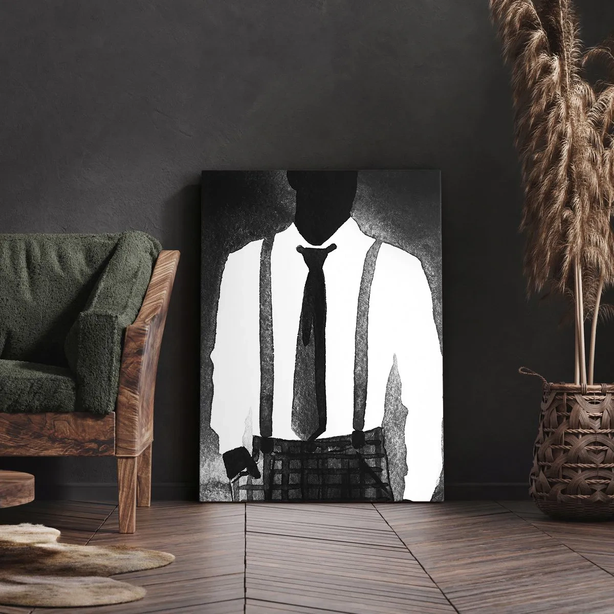 Obraz na plátně - Ve stylu noir - 55x100 cm