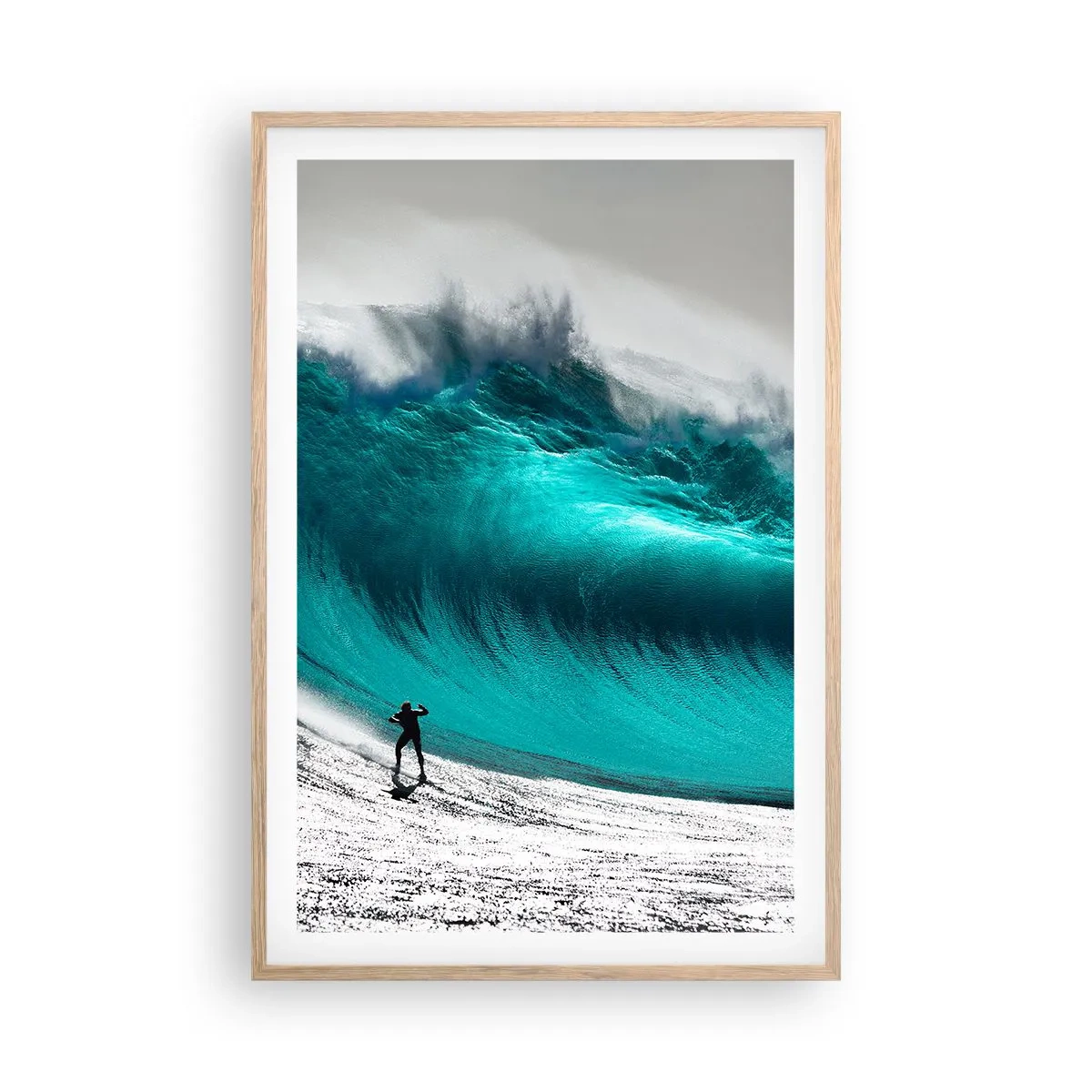 Plakát v rámu světlý dub - Výzva přijata - 61x91 cm