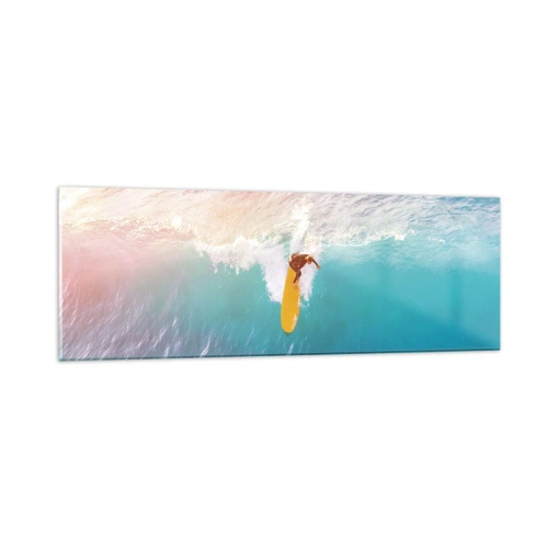 Obraz na skle - Oceanický jezdec - 90x30 cm