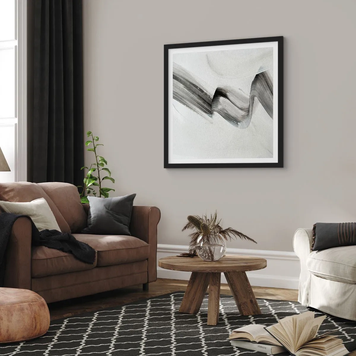 Plakát v černém rámu - Jen tak pro radost - 60x60 cm