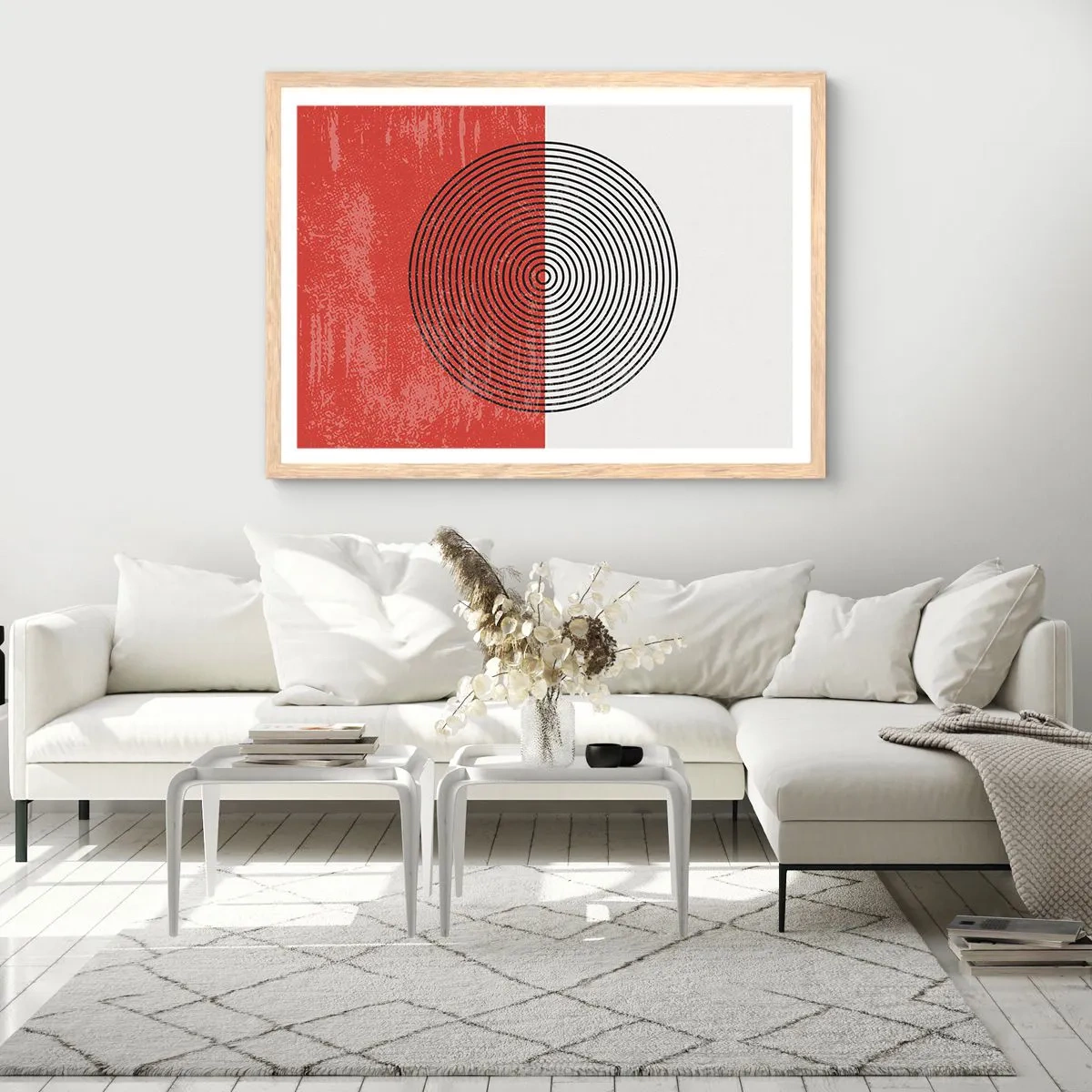 Plakát v rámu světlý dub - Přesný zásah - 91x61 cm