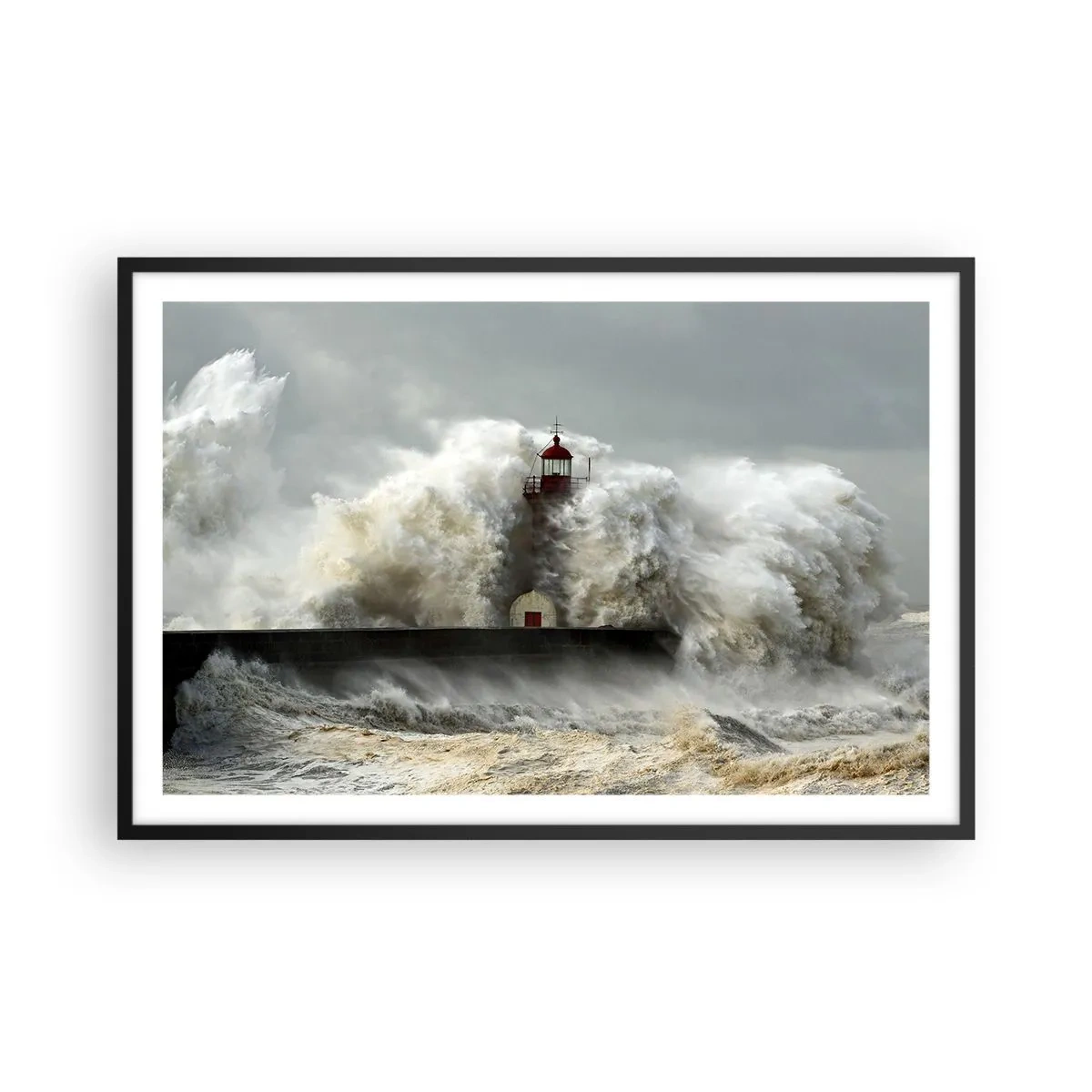Plakát v černém rámu - Hněv oceánu - 91x61 cm