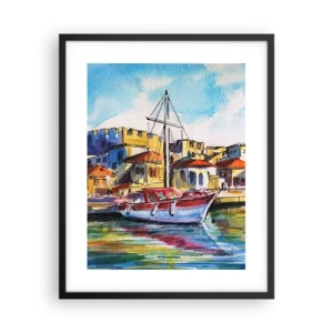 Plakát v černém rámu - Duhové odpoledne - 40x50 cm