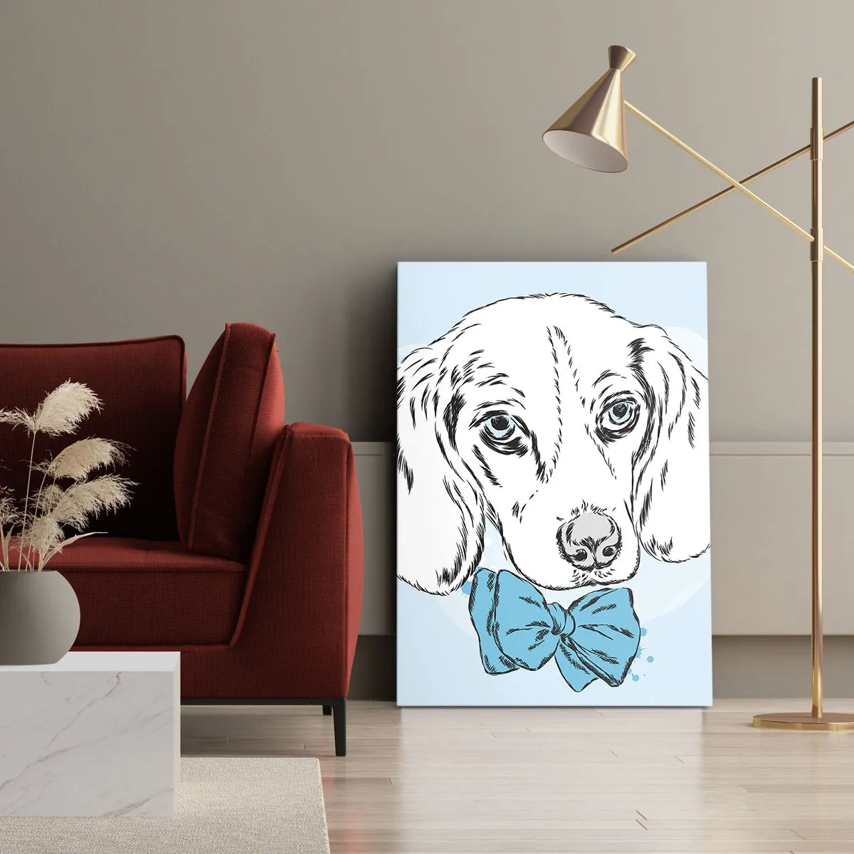 Obraz na plátně - Psí elegance - 50x70 cm