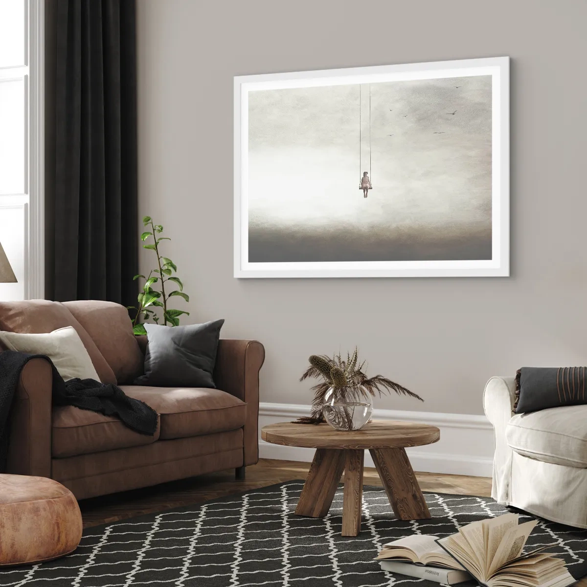 Plakát v bílém rámu - Dítě v nás - 100x70 cm