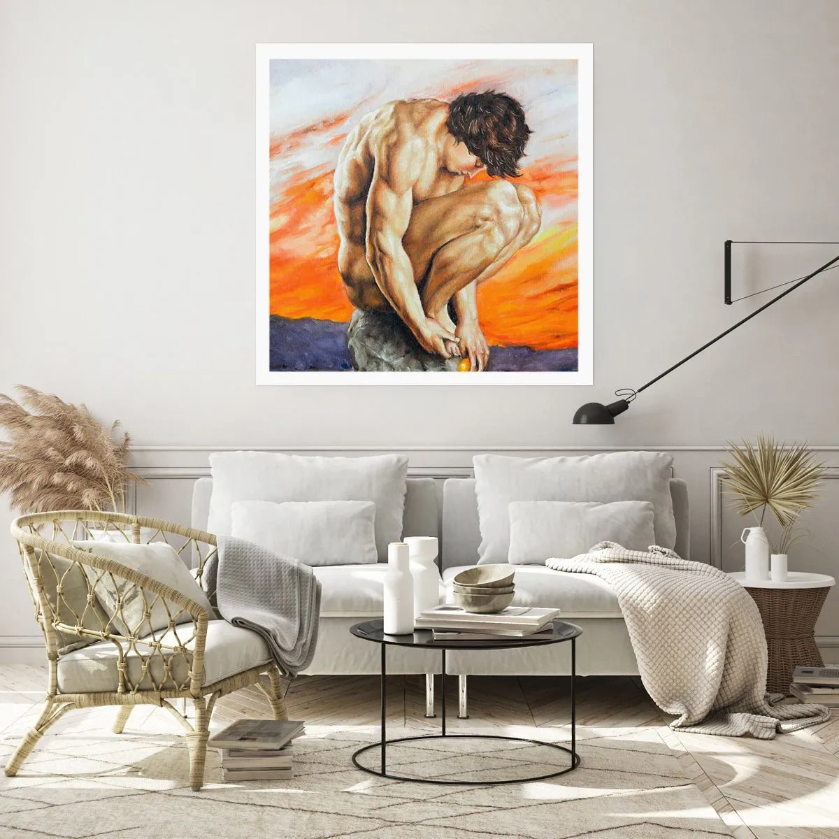 Plakát - Ponořen do sebe - 30x30 cm