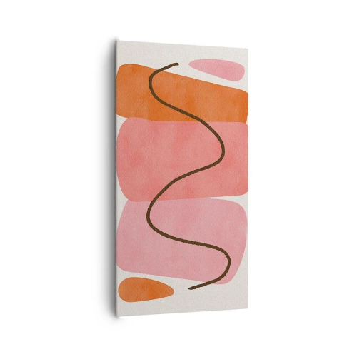 Obraz na plátně - Jemný pohyb forem - 65x120 cm