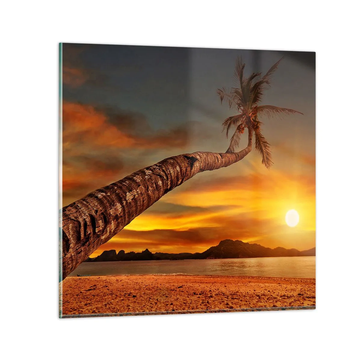 Obraz na skle - Exotické prázdniny, karibské dobrodružství - 60x60 cm