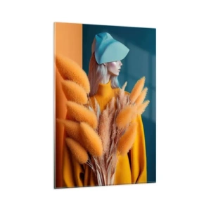 Obraz na skle - Chlupatý portrét - 80x120 cm