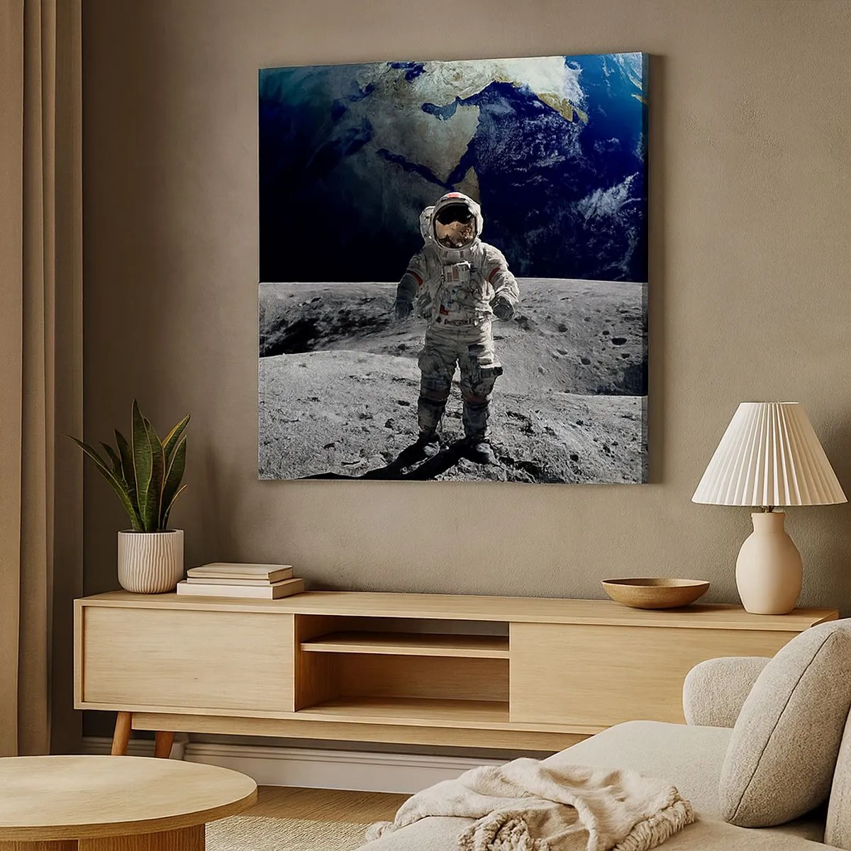 Obraz na plátně - Pozdravy s Měsíce - 30x30 cm