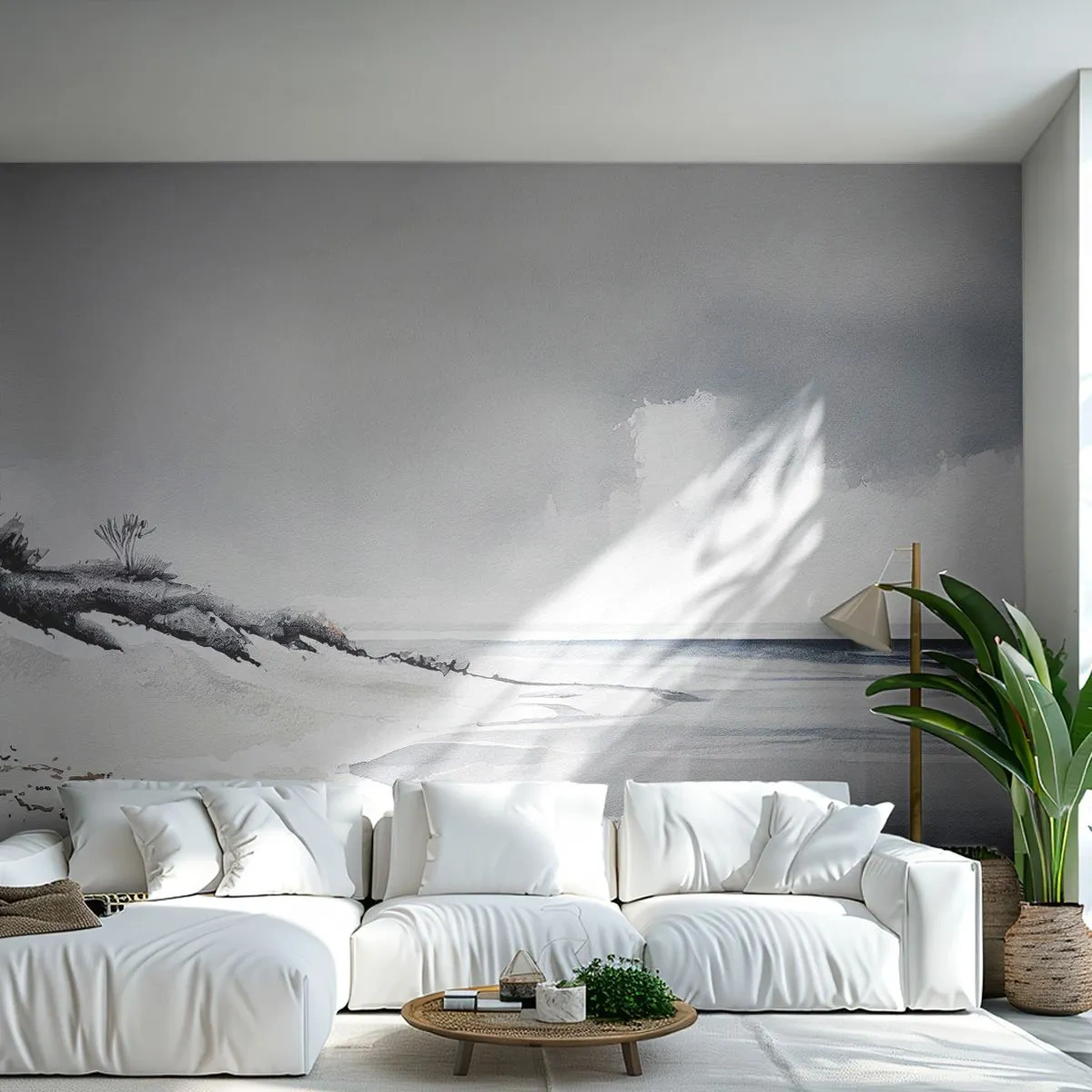Fototapeta Premium Canvas - Vždycky spolu - Duny, Pláž, Oceán - 250x175 cm