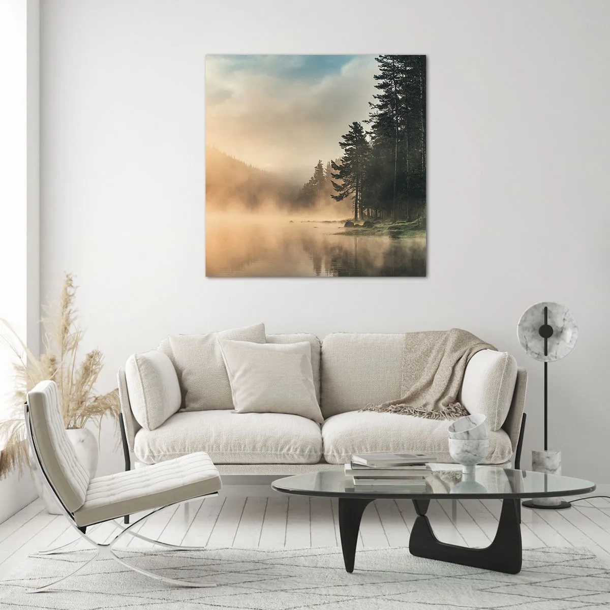 Obraz na skle - Zrození dne - 50x50 cm