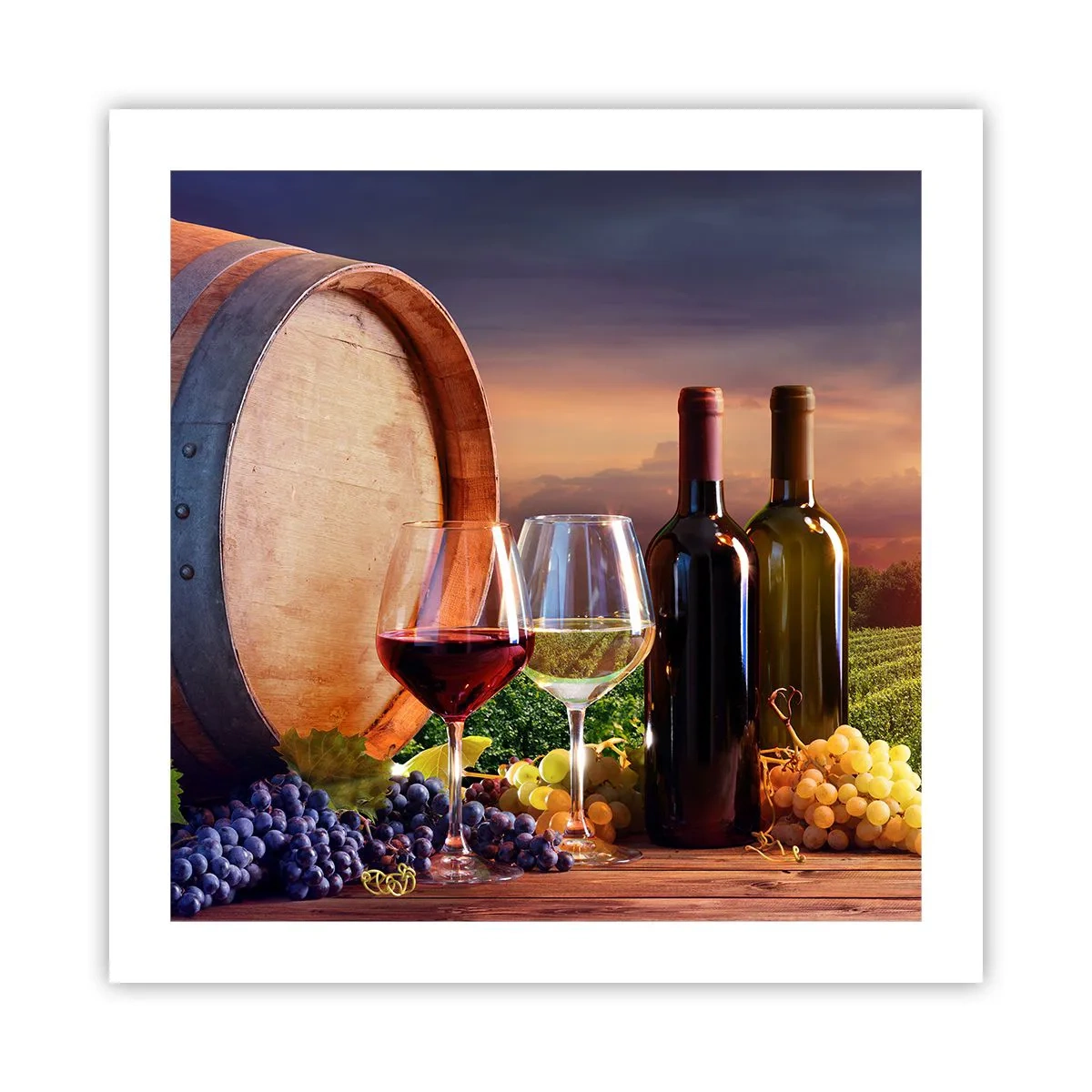 Plakát - Tady má život chuť - 50x50 cm