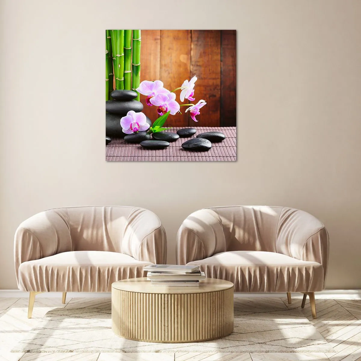 Obraz na skle - Seznamte se s potěšením východu - 70x70 cm