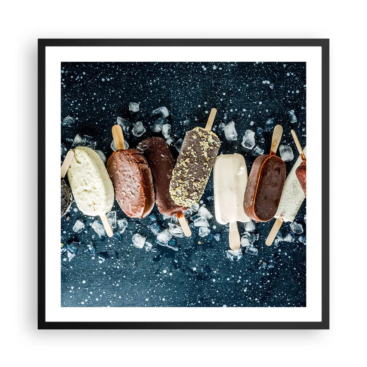 Plakát v černém rámu - Chuť horkého léta - 60x60 cm