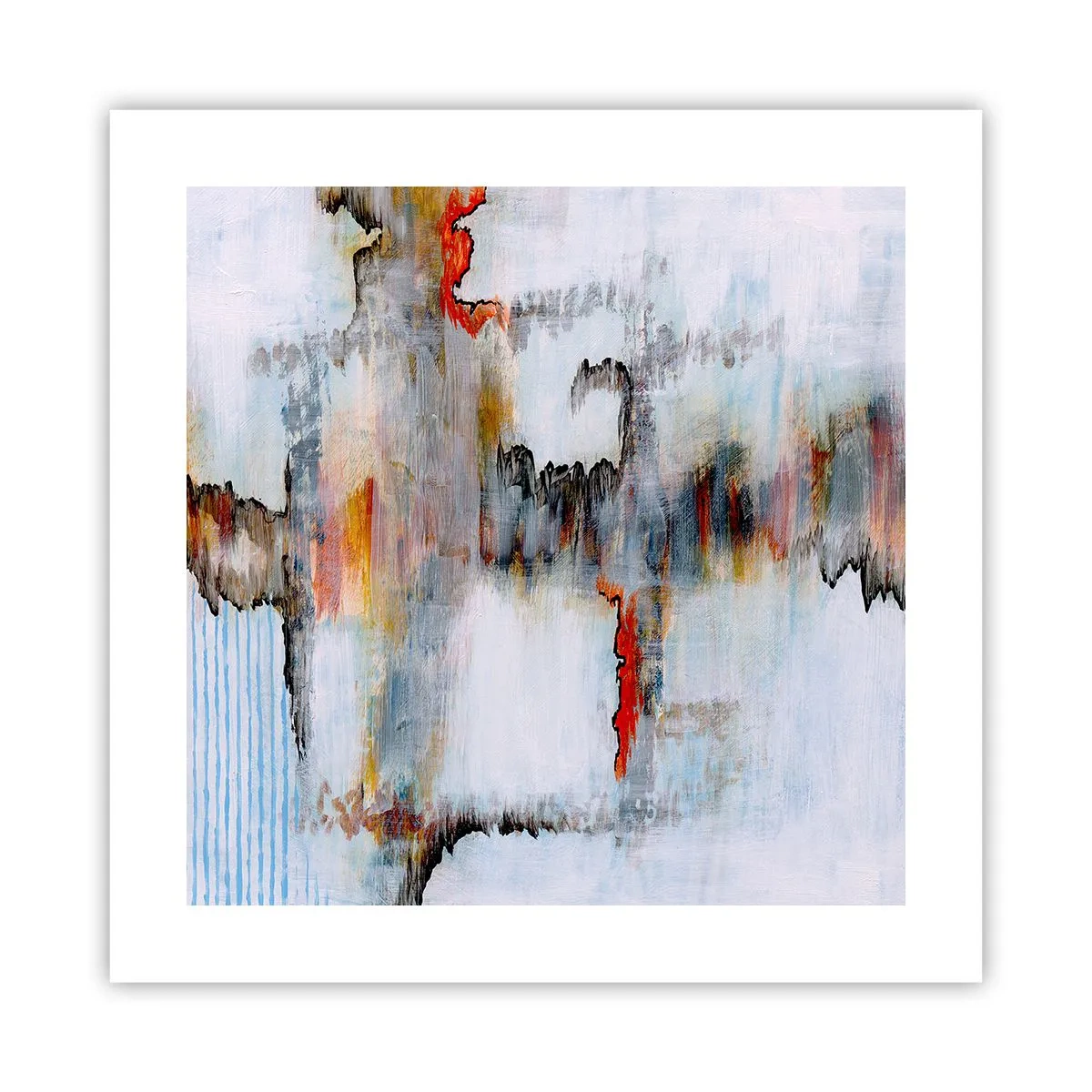 Plakát - Klackem po vodě - 40x40 cm