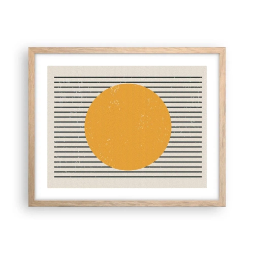 Plakát v rámu světlý dub - Síla jednoduchosti - 50x40 cm