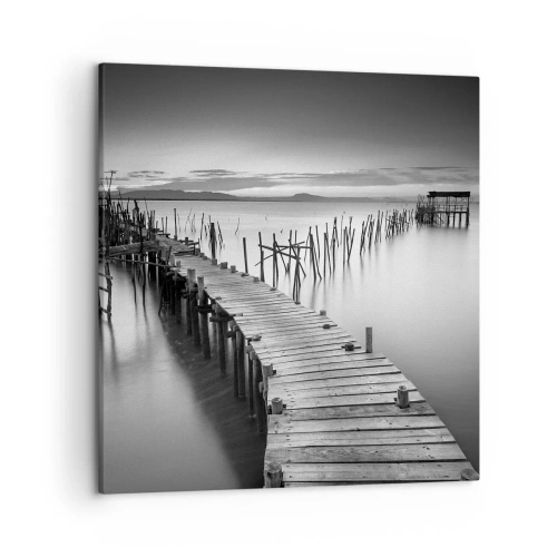 Obraz na plátně - Klid zapomenutého břehu - 50x50 cm