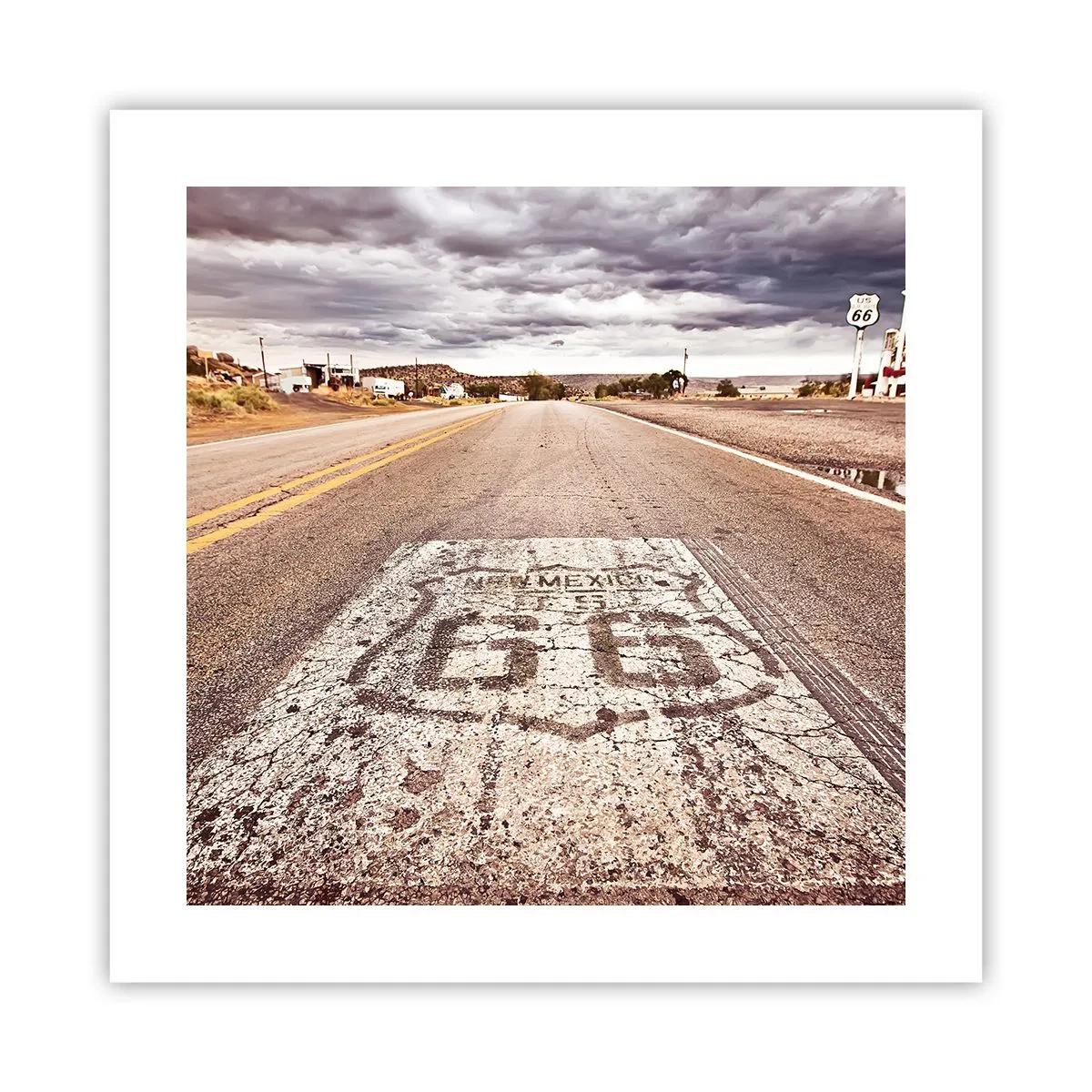 Plakát - Mother Road - americká legenda - 40x40 cm