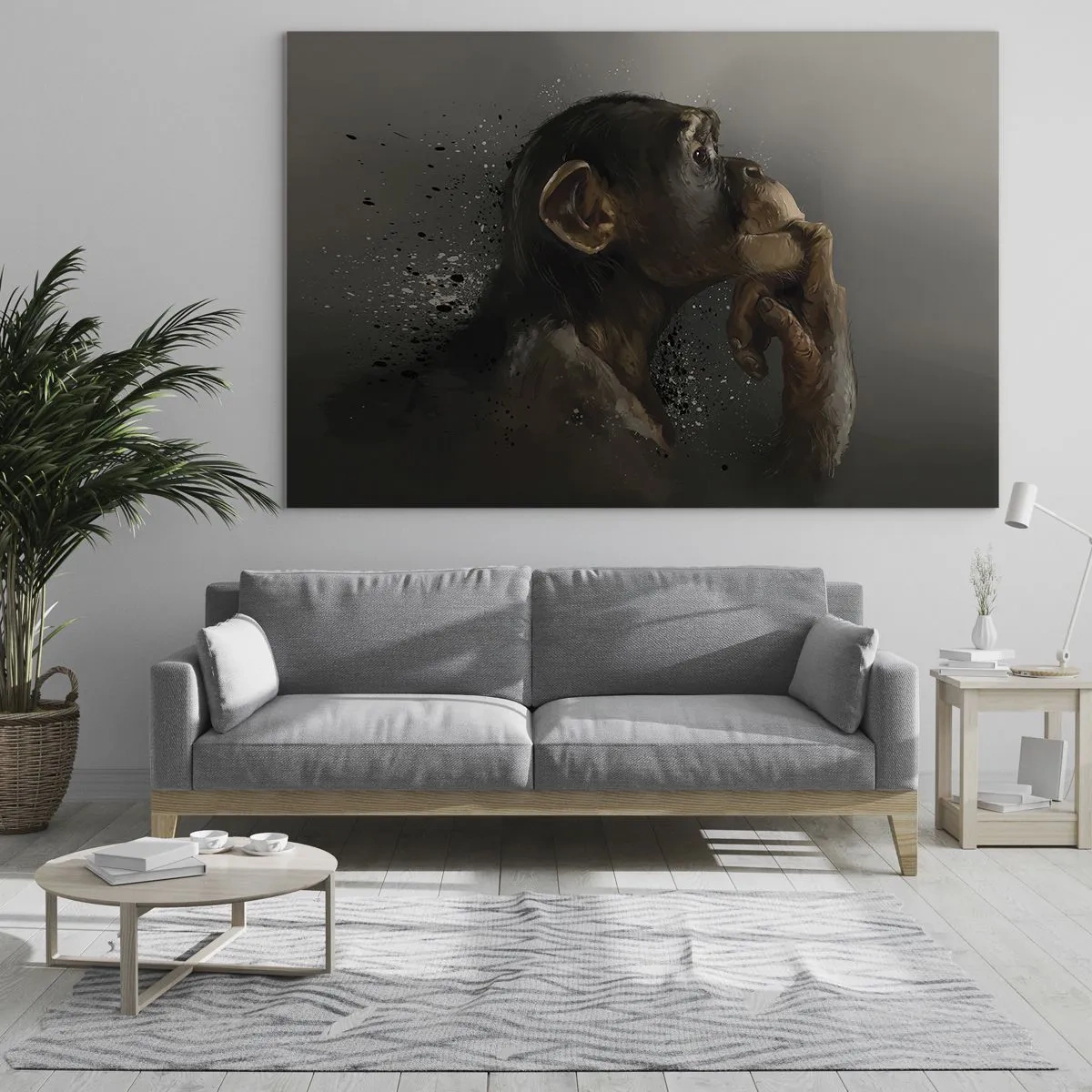 Obraz na skle - Určitě myslitel - 120x80 cm