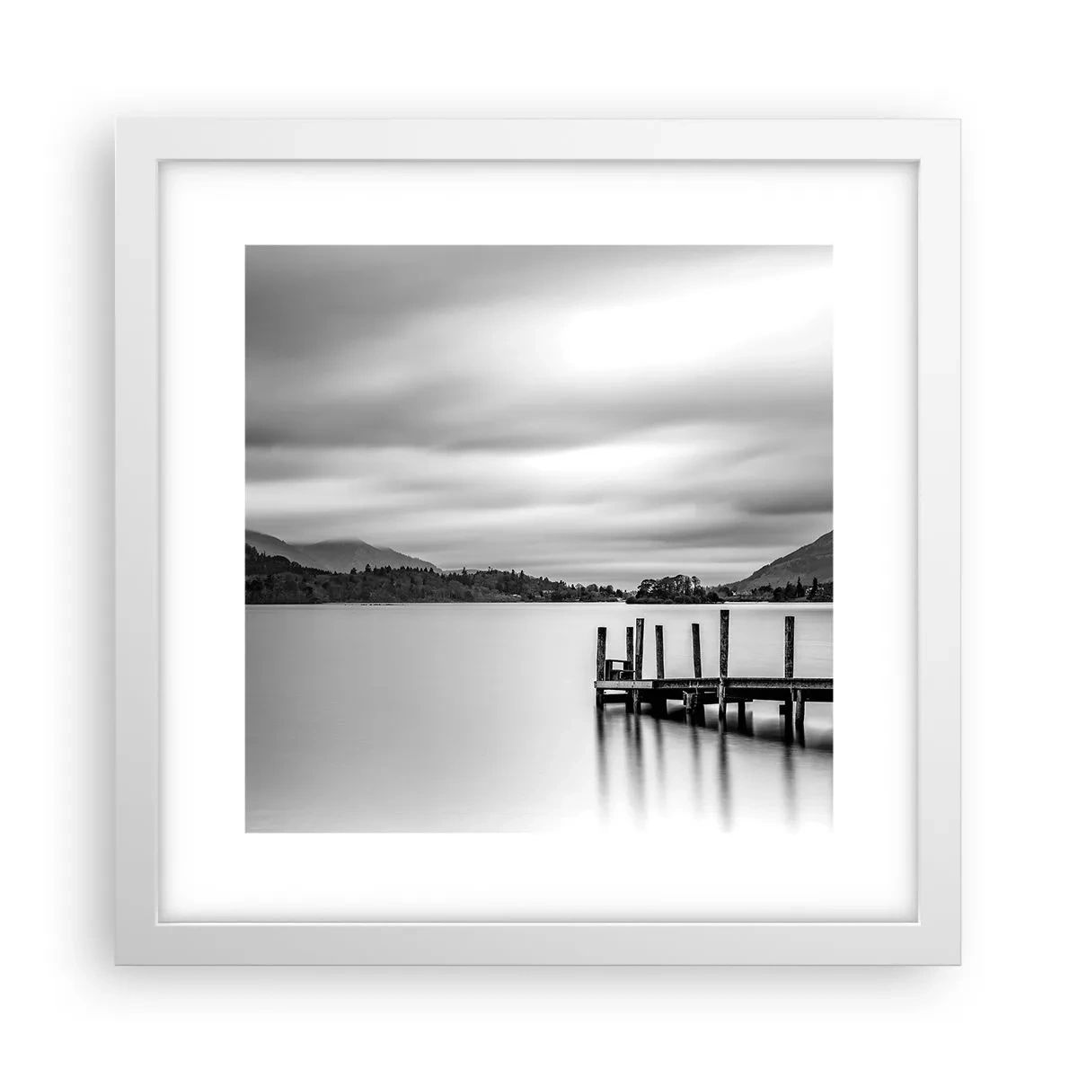 Plakát v bílém rámu - Jemnost a síla - 30x30 cm