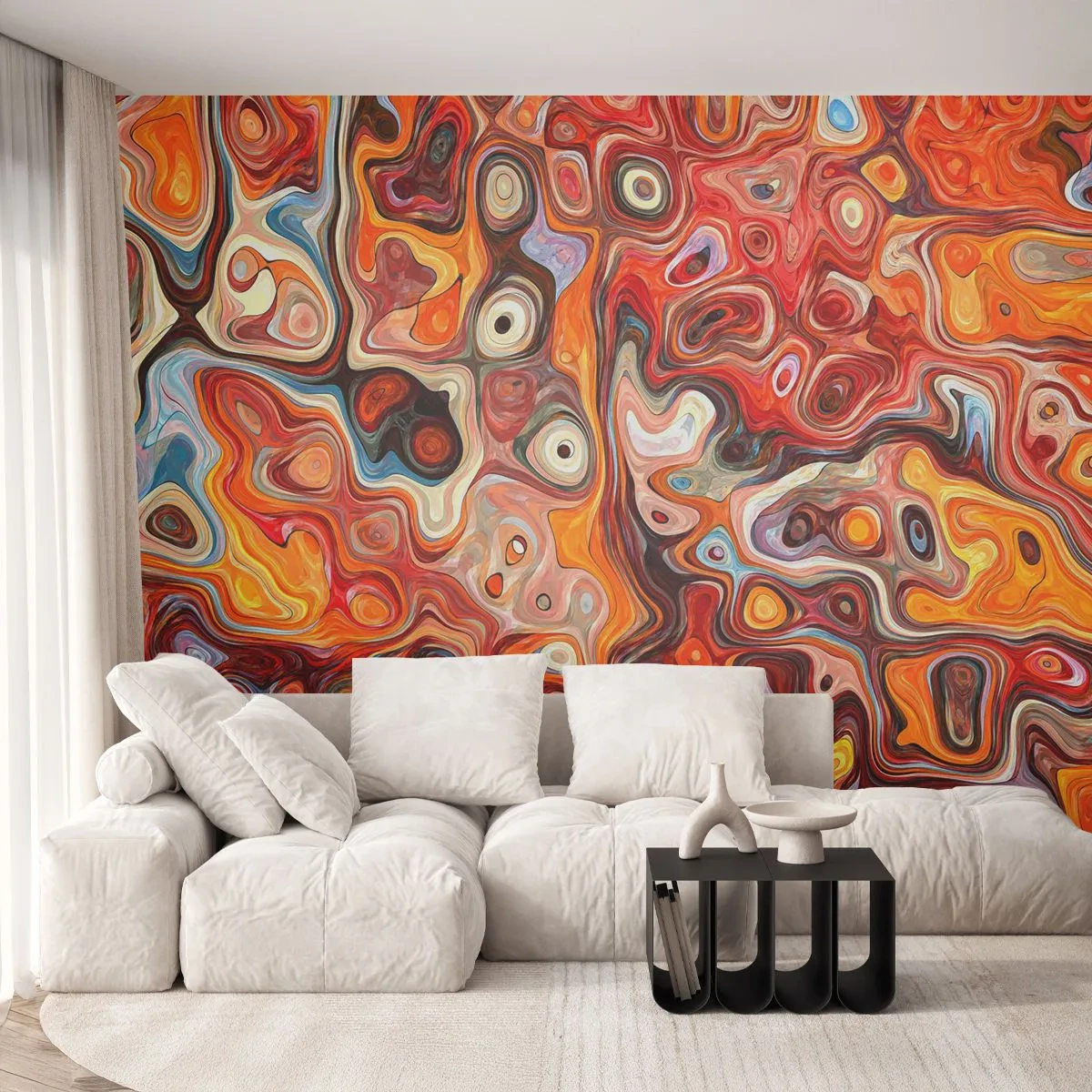 Fototapeta Premium Canvas - Kdyby se ořechy rozpouštěly v medu - Abstrakce, Kus, Moderní vzor - 500x350 cm