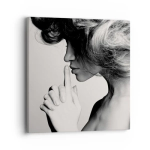 Obraz na plátně - Zahleděná do sebe - 40x40 cm