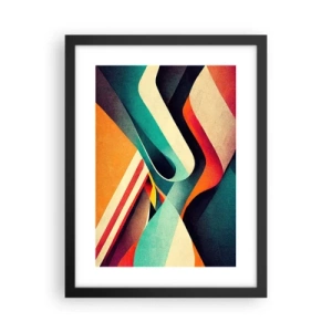 Plakát v černém rámu - Intenzivní kompozice - 30x40 cm