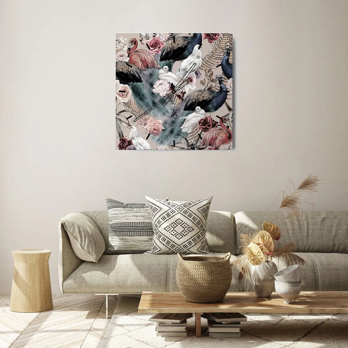 Nástěnné hodiny - V palácové zahradě - 30x30 cm