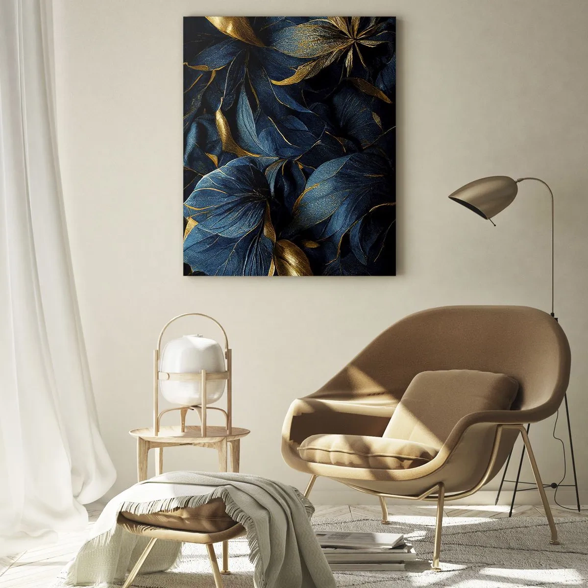 Obraz na skle - Podšívané zlatem - 50x70 cm