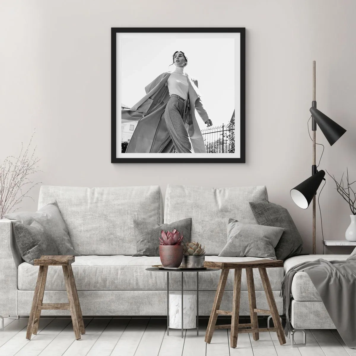 Plakát v černém rámu - Jdeš se mnou? - 60x60 cm