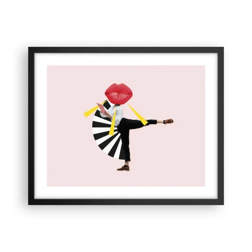 Plakát v černém rámu - Surrealistický pop-art - 50x40 cm