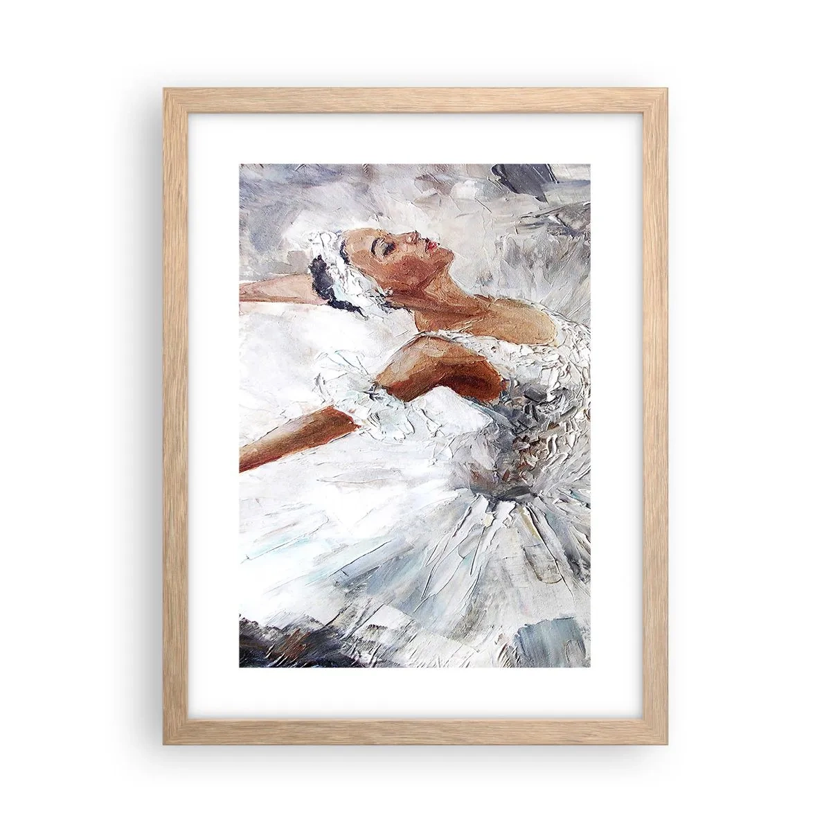 Plakát v rámu světlý dub - Jemná a lehká jako tyl - 30x40 cm